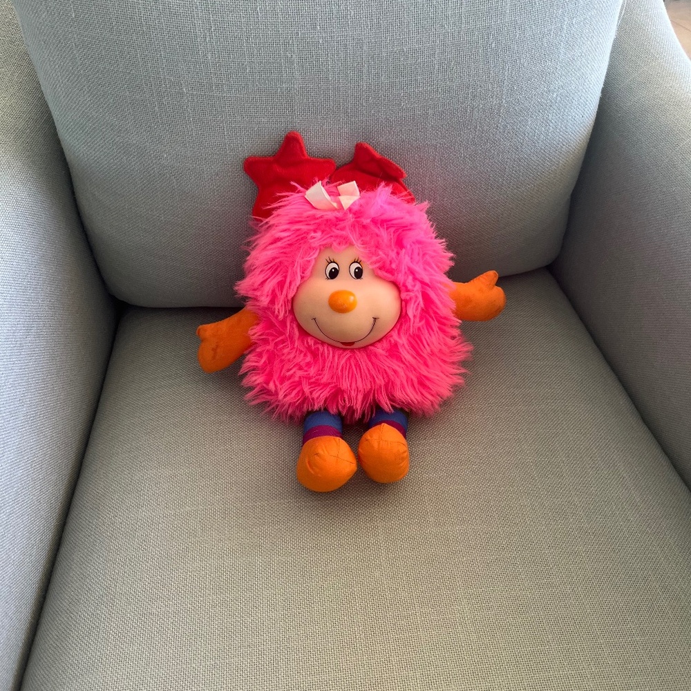 Vintage 1983 Rainbow Brite Dee Lite Sprite Plush Pink Hallmark 12” Doll